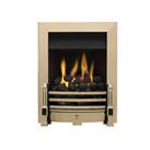 Dimplex Inset Gas Fire Brass Coal Bed 3.05kW Real Flame Stylish 588 x 450mm