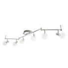 LED Ceiling Spotlight 6 Way Chrome Effect Modern Warm White 500Lm For Any Room
