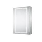 Bathroom Mirror Cabinet Illuminated LED Cool White Shaver Socket (H)700x(W)500mm