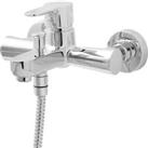 Bath Shower Mixer Tap Chrome Modern Brass Single Lever For High Pressure