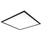 Panel Light Square LED Edge-Lit Aluminium Black Neutral White 595mm x 595mm