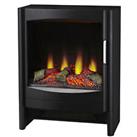 Electric Stove Heater Fireplace LED Flame Effect Modern Black Freestanding 2KW