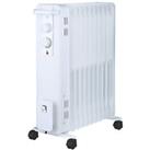 Essential Electric Oil-Filled Radiator CY81WW-11 Overheat Protection 2400 W