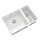 Etal Kitchen Sink 1.5 Bowl Granite Composite Left-Hand Gloss White 670 x 440mm