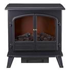 Electric Stove Heater Fireplace Traditional Freestanding Black Flame Effect