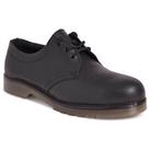 Mens Safety Shoe Work Black Steel Toe Air Cushion Leather Comfort Size 10
