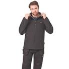Site Softshell Jacket Mens Black Full Zip Outdoor Work Coat X Large 54" Chest - Not Available R