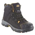 Site Safety Boots Mens Standard Fit Black Leather Steel Toe Waterproof Size 12