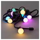 LED Outdoor String Lights Garden 10 Bulbs Decorative Multicolour Pastel IP44