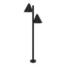 LED Post Light Garden Lamp Black 2 Way Outdoor Mains-Powered Waterproof 1.1m