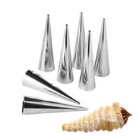 12 Stainless Steel Pastry Horns