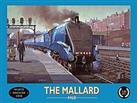 The Mallard Locomotive Railway fridge magnet  (og)
