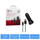 Original LG Universal micro USB Car Mobile Charger with Data Cable - CLA-400