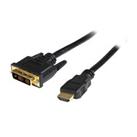 StarTech 1 Meter Length HDMI to DVI-D Cable - M/M - Black - FEHDDVIMM1M