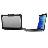 MAXCases Extreme Shell-L Anti-Shock Case for Macbook Air 13.6 - Clear Black