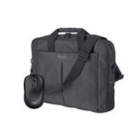 Trust TM-201 Wireless Optical Mouse & Primo Carry Bag Case for 16" Laptop Bundle