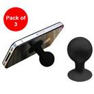 Pack of 3 Bluechip Universal Rubber Suction Ball Stand for Galaxy S6 Edge + LG4