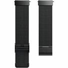 Genuine FITBIT Versa Stainless Steel Metal Mesh Band-Black (No Tracker Included)