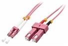 LINDY 46362 Duplex Fiber Optic Cable, OM4 LC/SC 3 Meter Cable Length