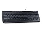 Microsoft Wired 600 QWERTZ German Keyboard - Black