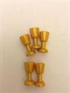 LEGO Gold Cup Without Wreath / Goblet part 6269 X 5 pieces - Brand new