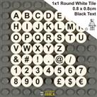 LEGO Letters & Numbers - 1x1 Round White Tiles | Genuine LEGO - Custom Printed