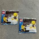 x 2 Lego 5014 Polybag Ice Hockey Slammer New & Sealed Ideal LEGO Stocking Filler