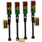 Traffic Lights | City Street Town Road - Pack of 4 | Kit Made With Real LEGO