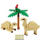 Camels with Desert Palm Tree & Parrot | Pirate Nativity | All parts LEGO