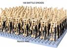 100 x STAR WARS BATTLE DROID MINIFIGURES with Blasters