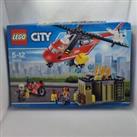 Lego City Fire Response Unit Helicopter 60108 - NEW & SEALED! Damaged Box.