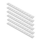 NEW LEGO Parts 6x 1x12 Plate 60479 White Star Wars City Train Creator Space
