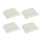 NEW LEGO Spare Parts 4x Train Carriage Roof Tile 45 Slope 4X6 32083 White