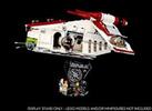 Display stand 3D +slots for Lego 75021 and 7676 Republic Gunship (A1035)