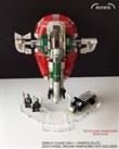 Display stand angled for Lego 75312 Boba Fett's Starship - (A1065)