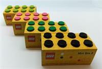 LEGO LUNCH/STORAGE MINI BOX 8 FOR SNACKS 4 COLOURS