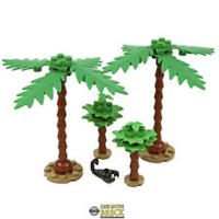 Palm Trees - Made with LEGO Bricks - 4 trees & Scorpion | All parts LEGO