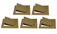 LEGO trap door gate 6x8 4x6 DARK TAN (pack of 5) hinges castle dungeon plate *