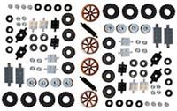 LEGO Wheels Tyre Axle 100 pieces set city BRAND NEW small medium large 6118 2xXL