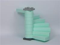 LEGO STAIRS AQUA BLUE (x8 steps) spiral round castle harry potter hobbit lotr