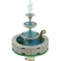 Fountain - Water feature fountain statue with lily & frog | All parts LEGO