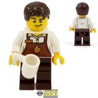 Barista Coffee Shop figure - Cafe worker minifigure with Mug | All parts LEGO