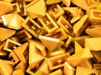 LEGO Roof Spike Slopes Tip Tiles GOLD pearl 1x2 x50 pieces # castle princess