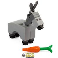 Donkey & Carrot | Farm Nativity Animals Christmas | Kit Made With Real LEGO