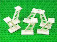 LEGO White Support 2 x 4 x 5 Stanchion Inclined [PACK OF 6] train castle new