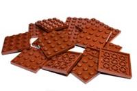 😀 LEGO Large Plates BROWN # 4x4 # pack of 15 # flat baseplate # NEW 😀