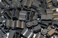 😀 LEGO bricks LOG modified 1x2 (pack of x50) # DARK GREY wall house 😀 [+]