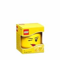 LEGO STORAGE HEAD SMALL GIRL WINKY BRAND NEW IN BOX FREE P&P GREAT GIFT