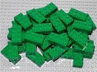 LEGO Bricks  2x4 x 50 pcs - Green - Brand New - Part.no. 3001
