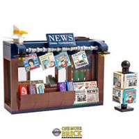 News Stand | Newspapers, magazines confectionery Newsagent | Made with real LEGO